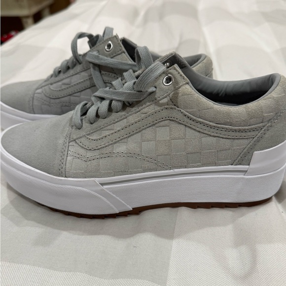 Vans Gray Platform Sneakers - Picture 2 of 6